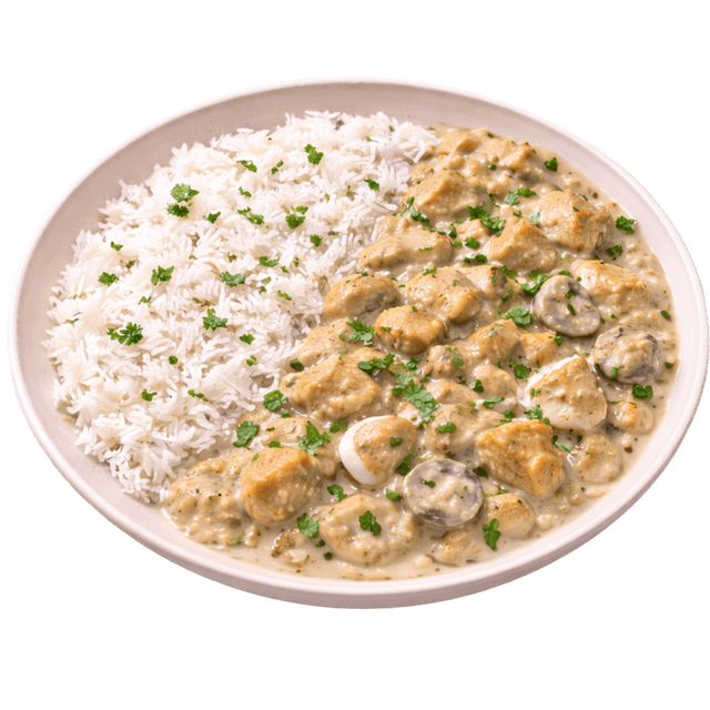 Creamy Hähnchen - Pilz Pfanne
