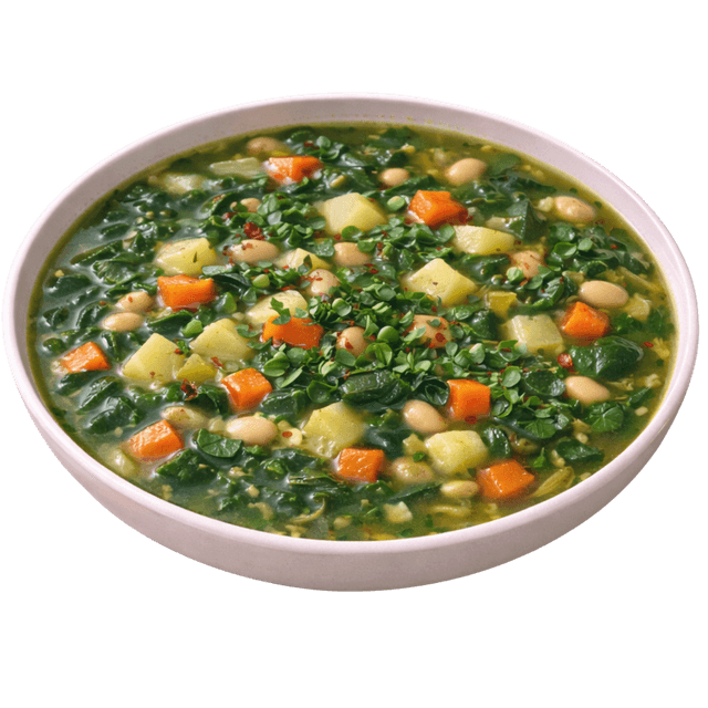 Grüne Mangoldsuppe