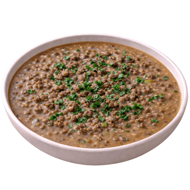 Linsen Hackfleisch-Suppe