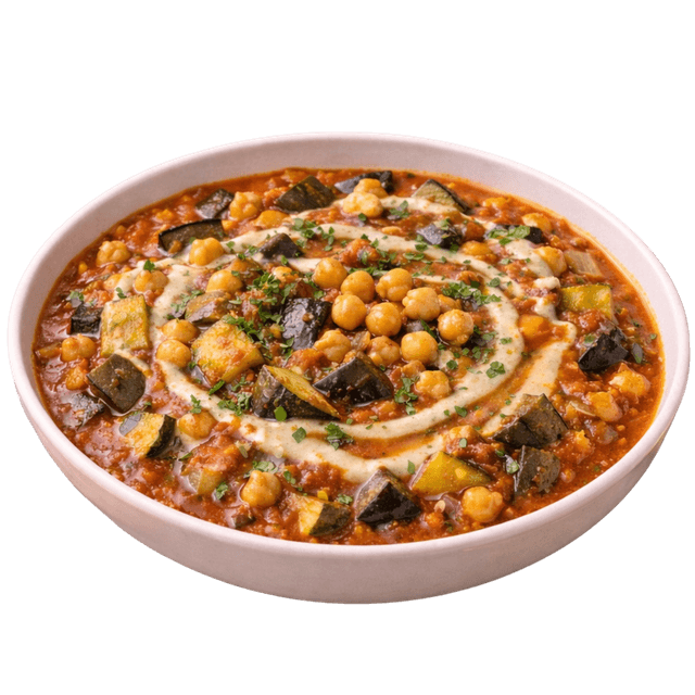 Creamy Auberginen & Tahini Bowl