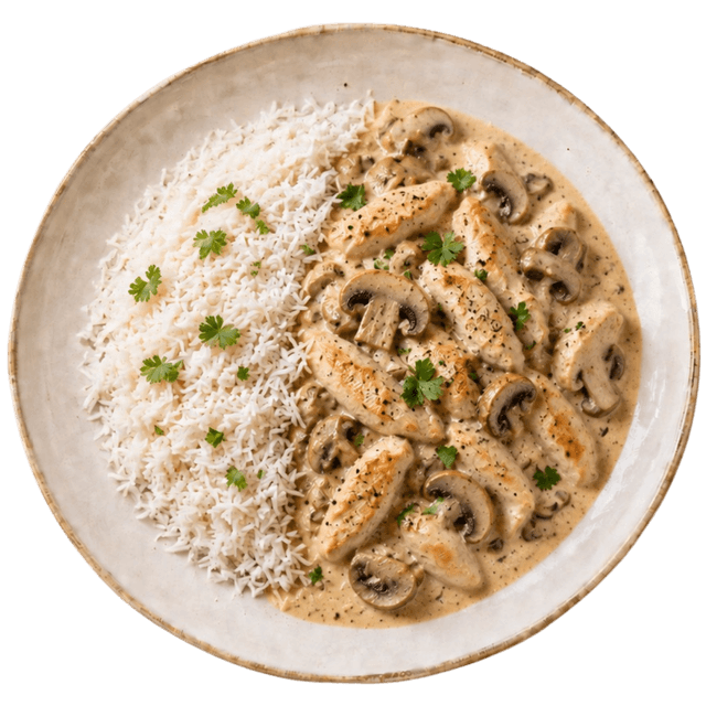 Creamy Hähnchen - Pilz Pfanne